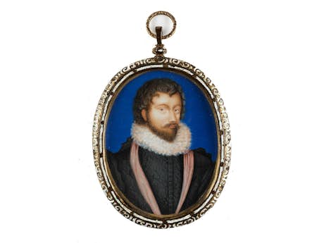 Miniatur mit Robert Dudley, Earl of Leicester